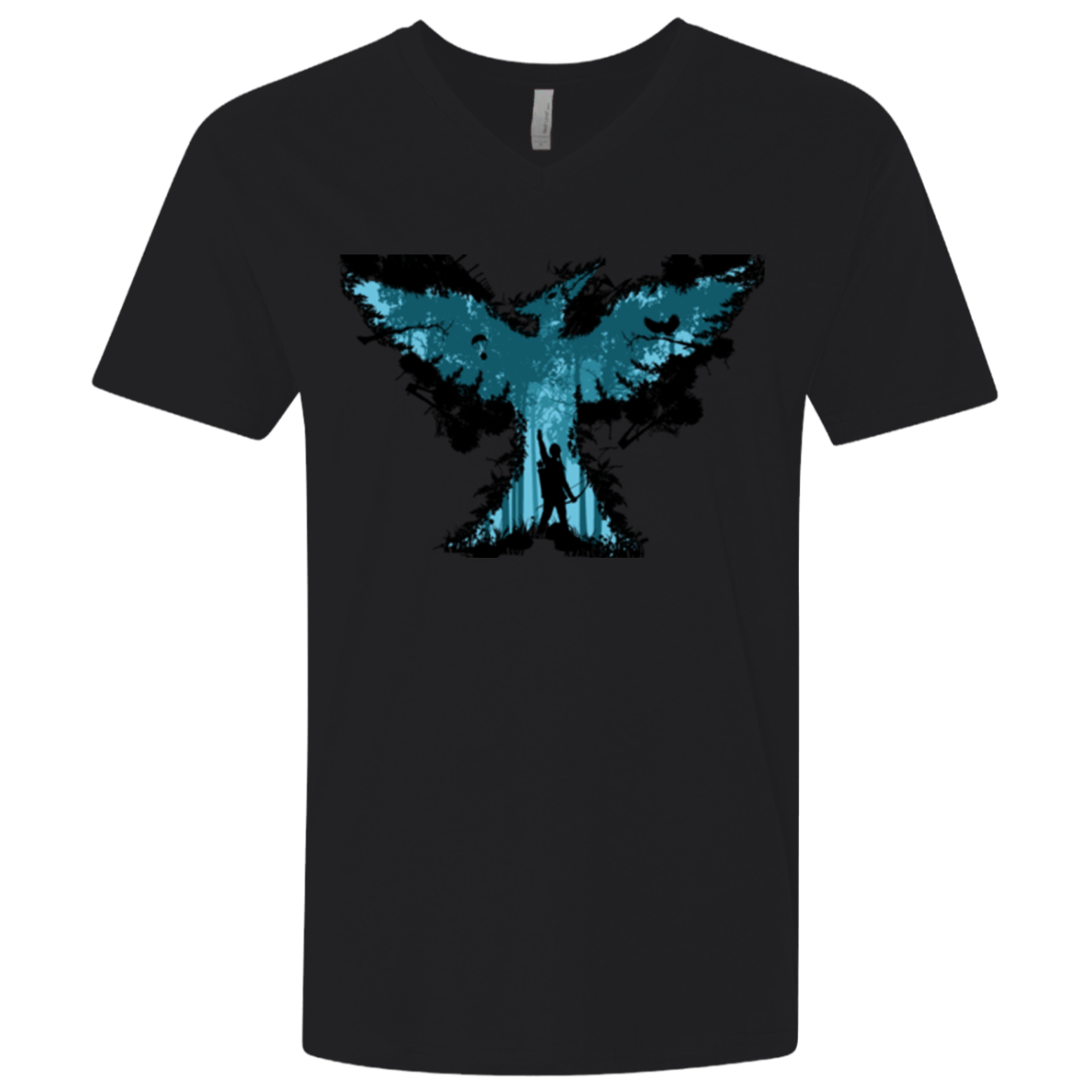 T-Shirts Black / X-Small Mocking jay Men's Premium V-Neck