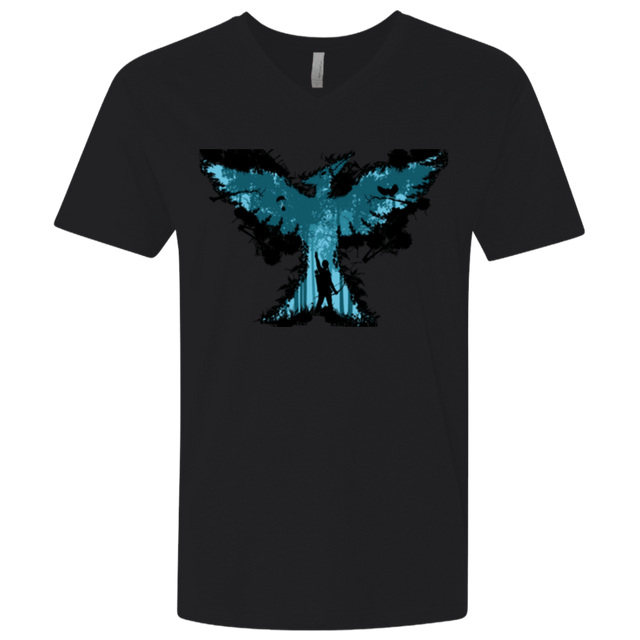 T-Shirts Black / X-Small Mocking jay Men's Premium V-Neck
