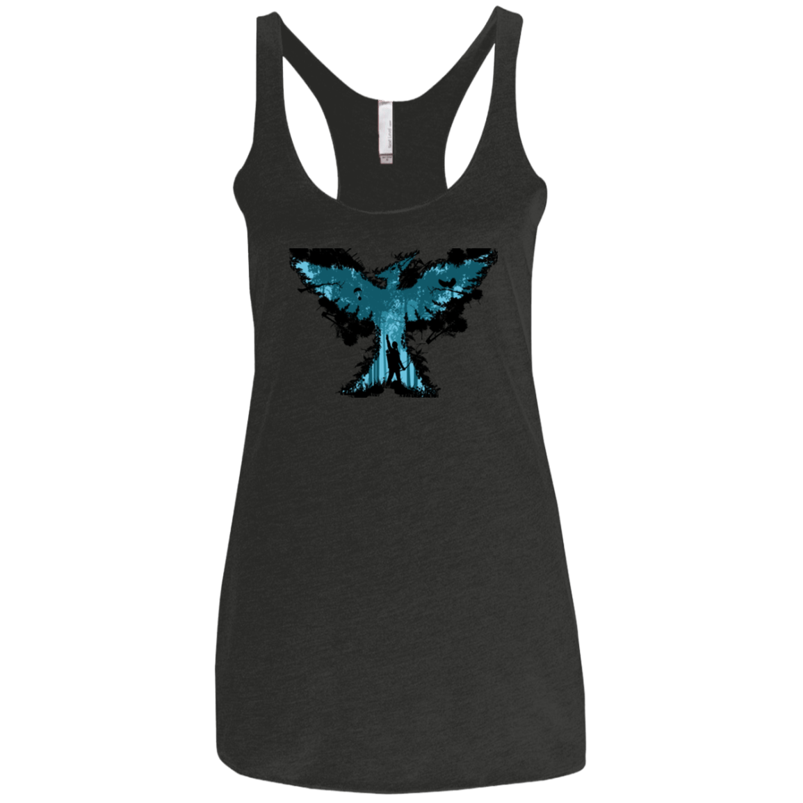 T-Shirts Vintage Black / X-Small Mocking jay Women's Triblend Racerback Tank