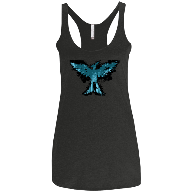 T-Shirts Vintage Black / X-Small Mocking jay Women's Triblend Racerback Tank