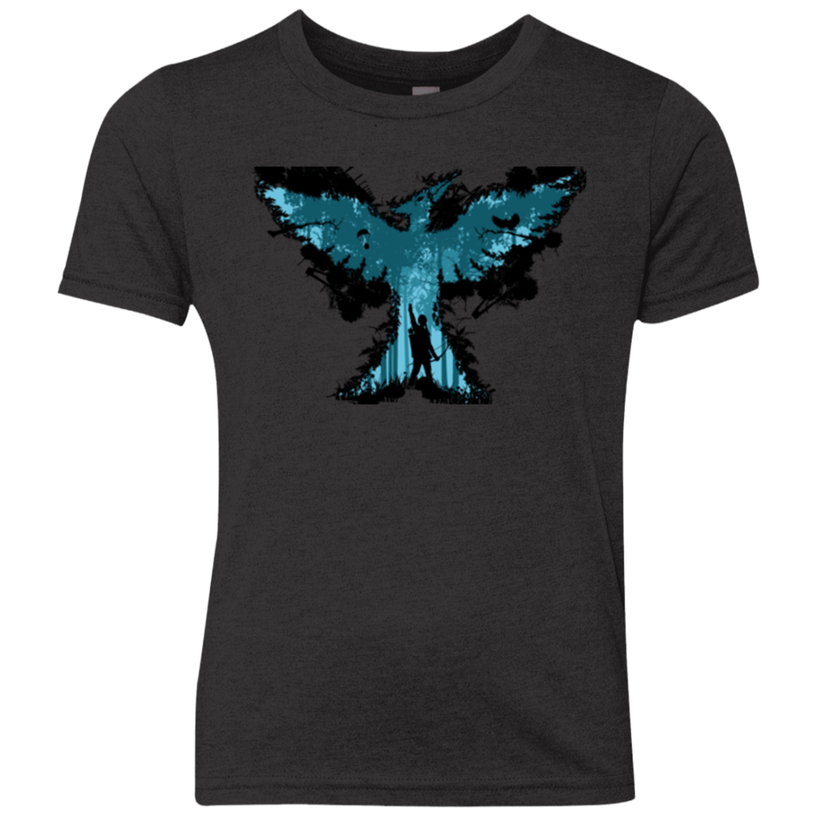 T-Shirts Vintage Black / YXS Mocking jay Youth Triblend T-Shirt