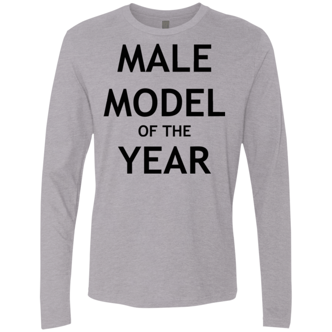 T-Shirts Heather Grey / Small Model of the Year Men's Premium Long Sleeve
