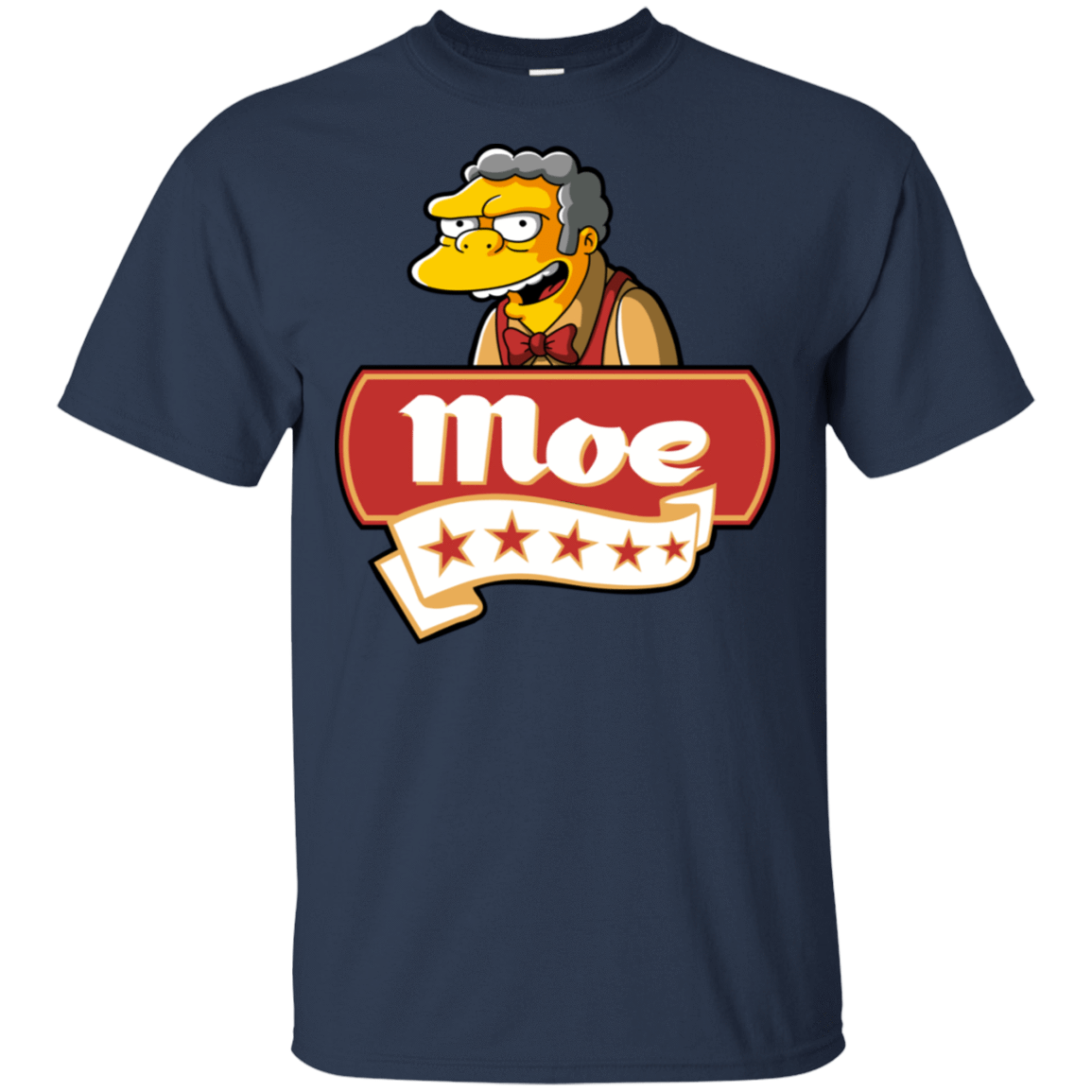 T-Shirts Navy / S Moe Five Stars T-Shirt