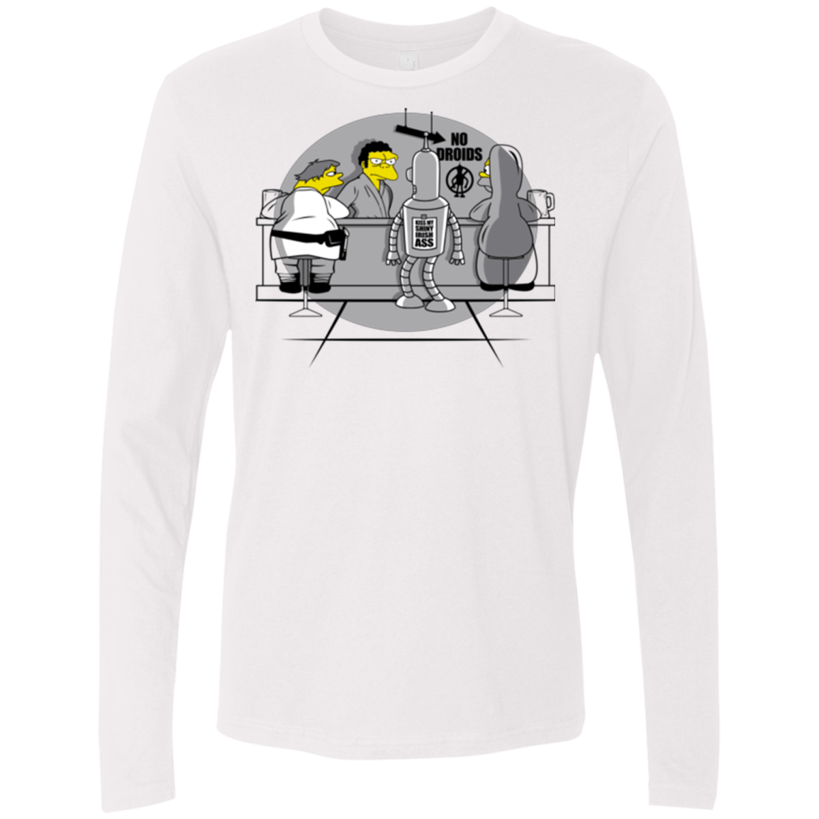 T-Shirts White / Small Moes Cantina Irish Men's Premium Long Sleeve