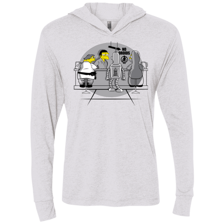 T-Shirts Heather White / X-Small Moes Cantina Irish Triblend Long Sleeve Hoodie Tee