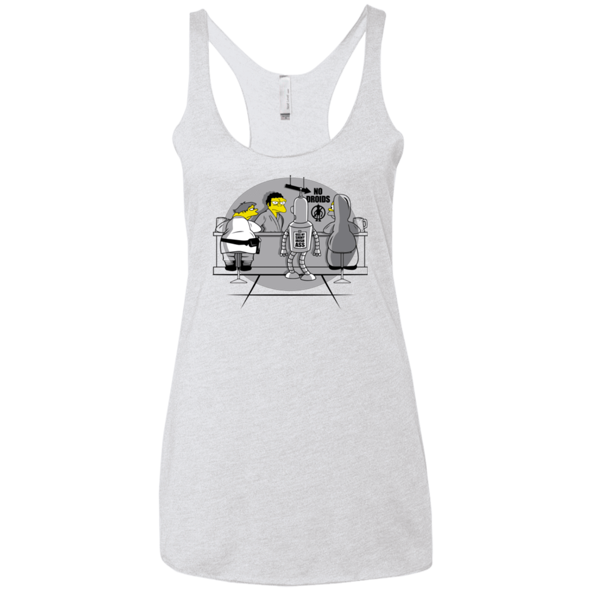 T-Shirts Heather White / X-Small Moes Cantina Irish Women's Triblend Racerback Tank