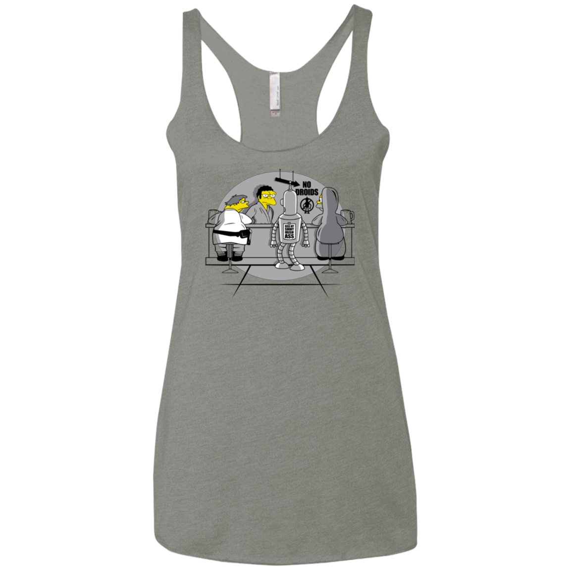 T-Shirts Venetian Grey / X-Small Moes Cantina Irish Women's Triblend Racerback Tank