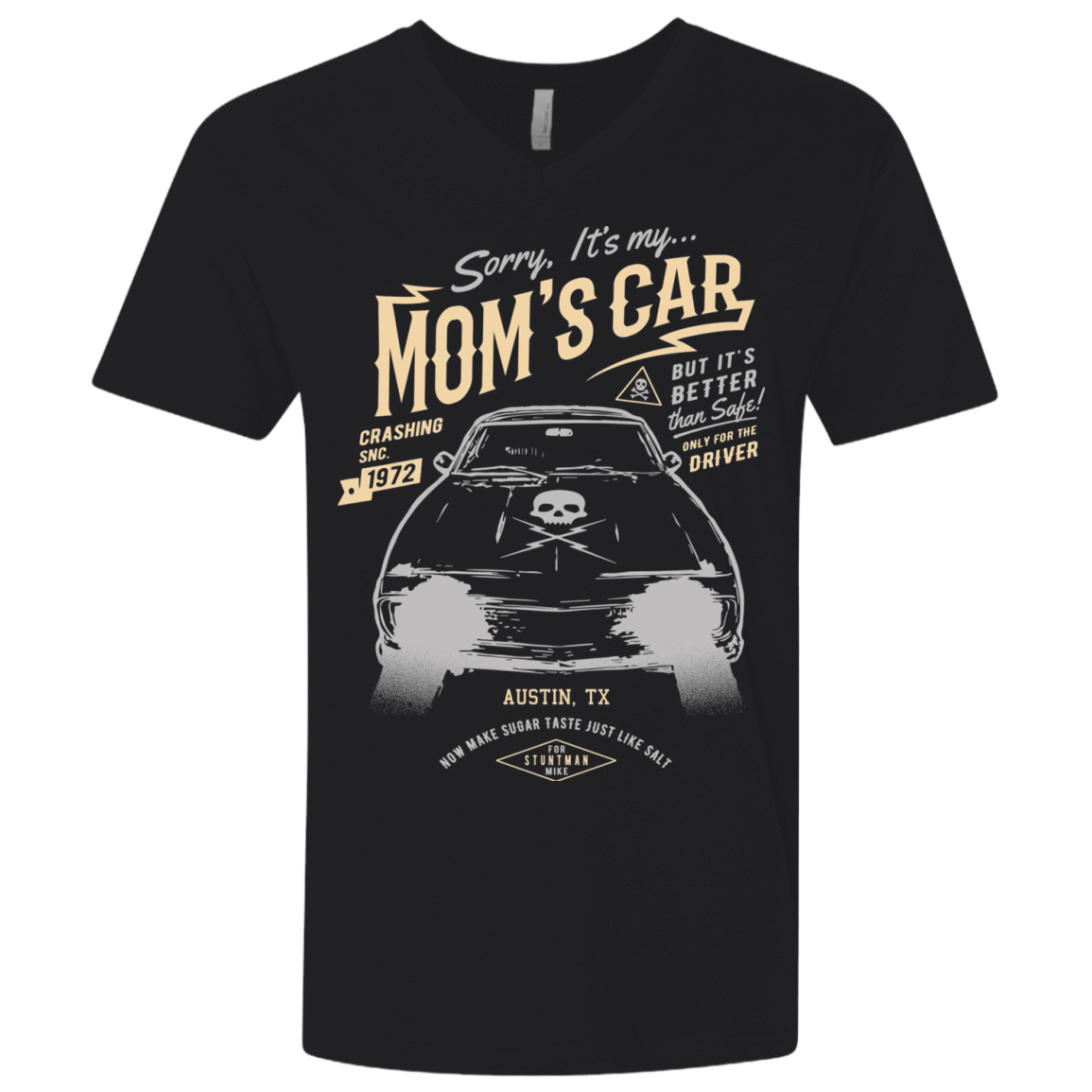 T-Shirts Black / X-Small Mom's Car Men's Premium V-Neck