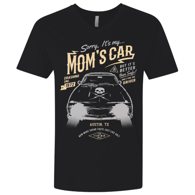 T-Shirts Black / X-Small Mom's Car Men's Premium V-Neck