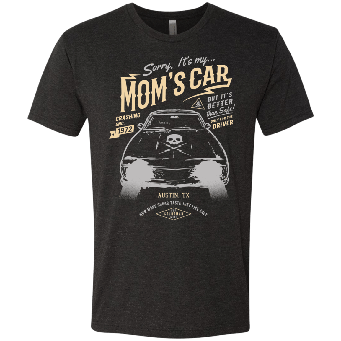 T-Shirts Vintage Black / Small Mom's Car Men's Triblend T-Shirt