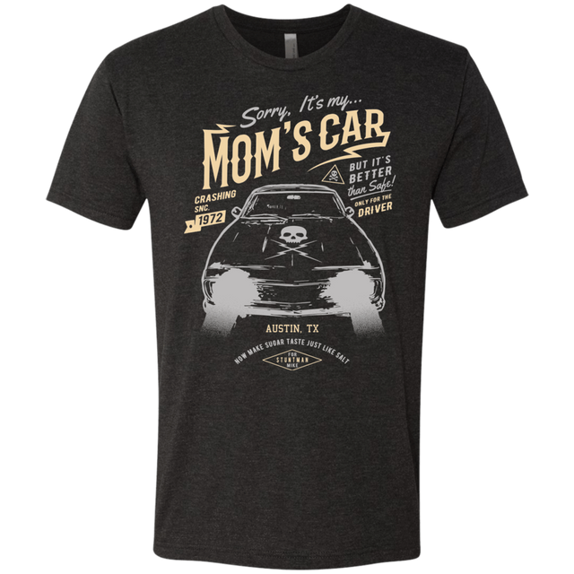 T-Shirts Vintage Black / Small Mom's Car Men's Triblend T-Shirt