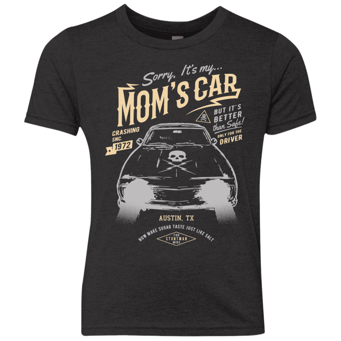 T-Shirts Vintage Black / YXS Mom's Car Youth Triblend T-Shirt