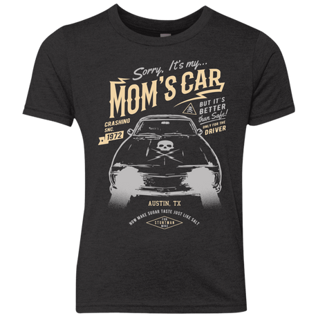 T-Shirts Vintage Black / YXS Mom's Car Youth Triblend T-Shirt
