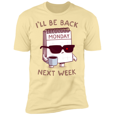 T-Shirts Banana Cream / S Monday is Back Men's Premium T-Shirt