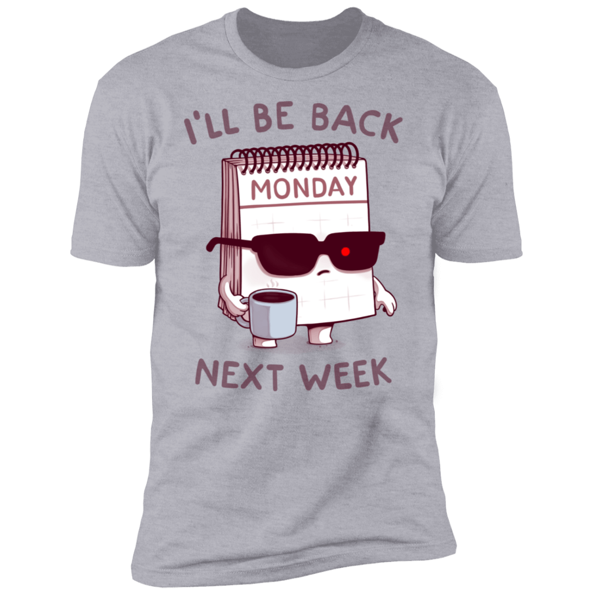 T-Shirts Heather Grey / S Monday is Back Men's Premium T-Shirt