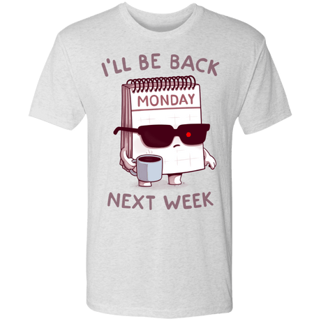 T-Shirts Heather White / S Monday is Back Men's Triblend T-Shirt