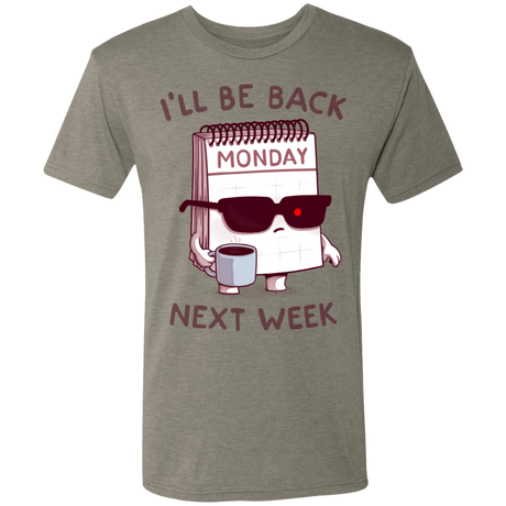 T-Shirts Venetian Grey / S Monday is Back Men's Triblend T-Shirt