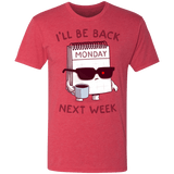 T-Shirts Vintage Red / S Monday is Back Men's Triblend T-Shirt