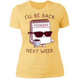 T-Shirts Banana Cream/ / S Monday is Back Women's Premium T-Shirt