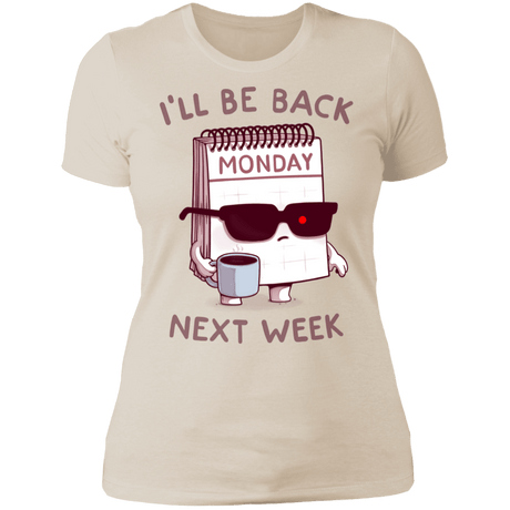 T-Shirts Ivory/ / S Monday is Back Women's Premium T-Shirt