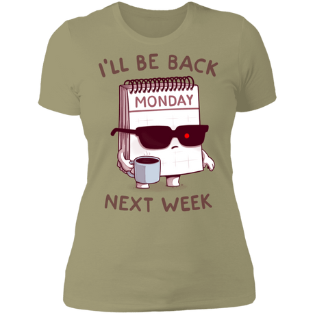 T-Shirts Light Olive / S Monday is Back Women's Premium T-Shirt