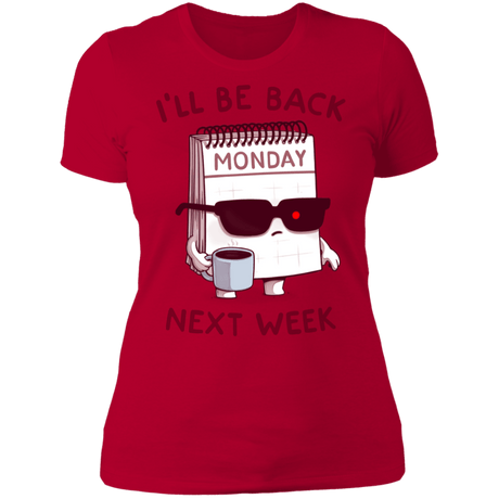 T-Shirts Red / S Monday is Back Women's Premium T-Shirt