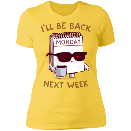 T-Shirts Vibrant Yellow / S Monday is Back Women's Premium T-Shirt