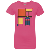 T-Shirts Hot Pink / YXS Mondrian Who Girls Premium T-Shirt