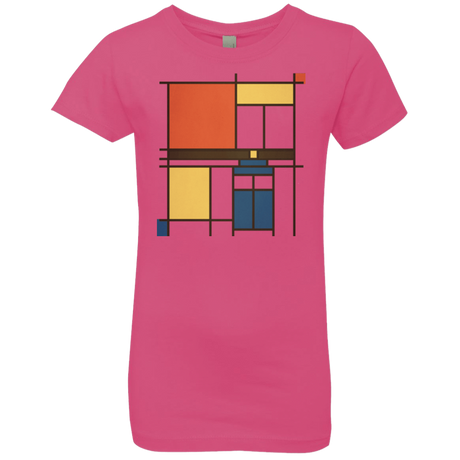T-Shirts Hot Pink / YXS Mondrian Who Girls Premium T-Shirt