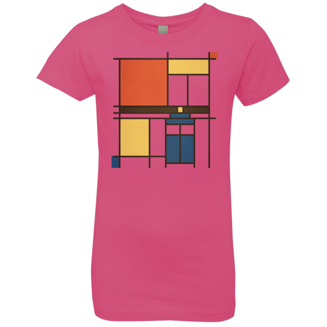 T-Shirts Hot Pink / YXS Mondrian Who Girls Premium T-Shirt