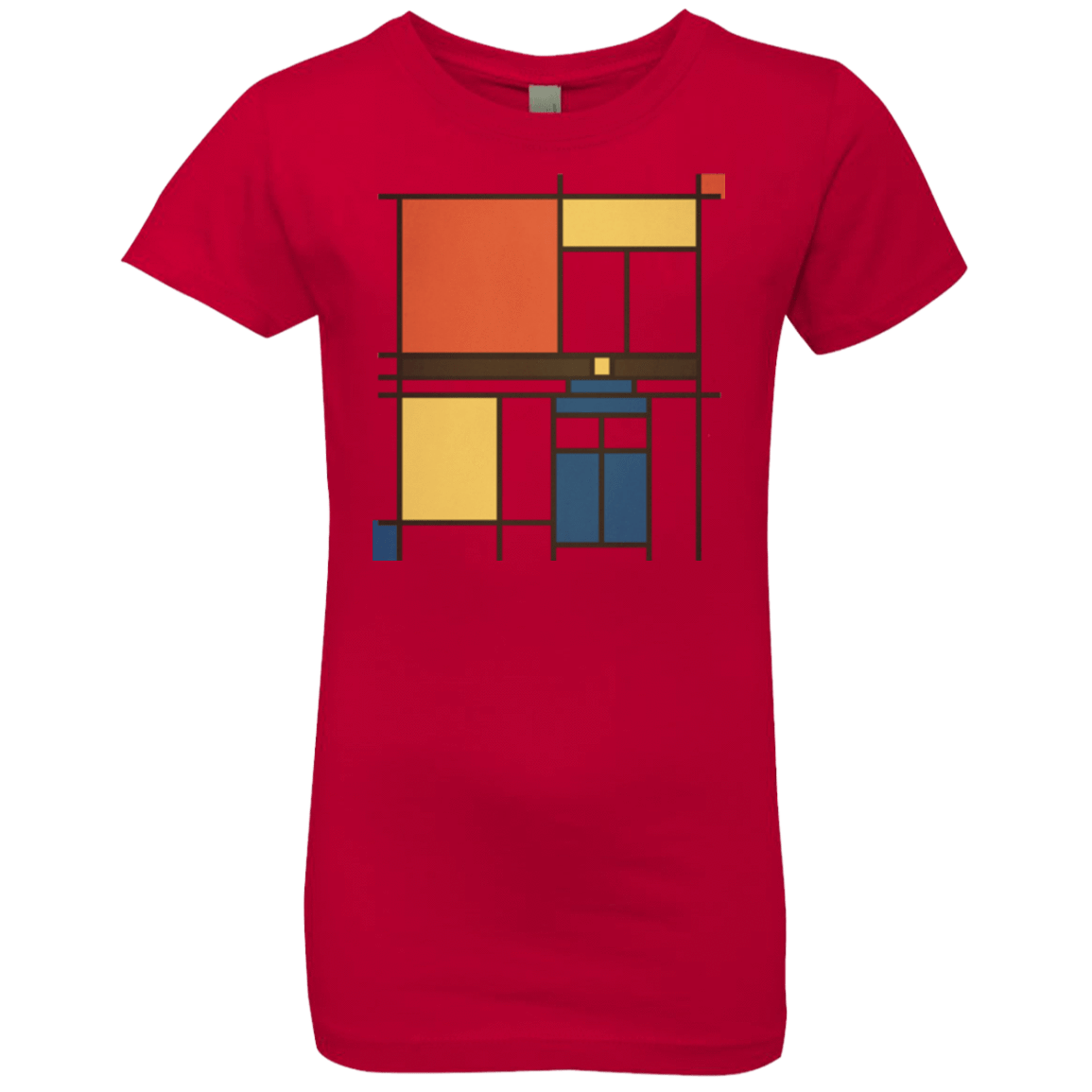 T-Shirts Red / YXS Mondrian Who Girls Premium T-Shirt