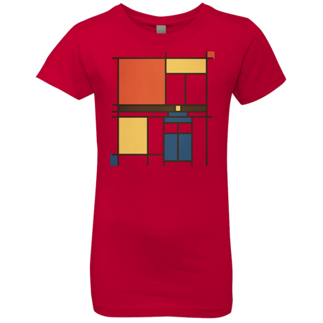 T-Shirts Red / YXS Mondrian Who Girls Premium T-Shirt