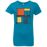 T-Shirts Turquoise / YXS Mondrian Who Girls Premium T-Shirt