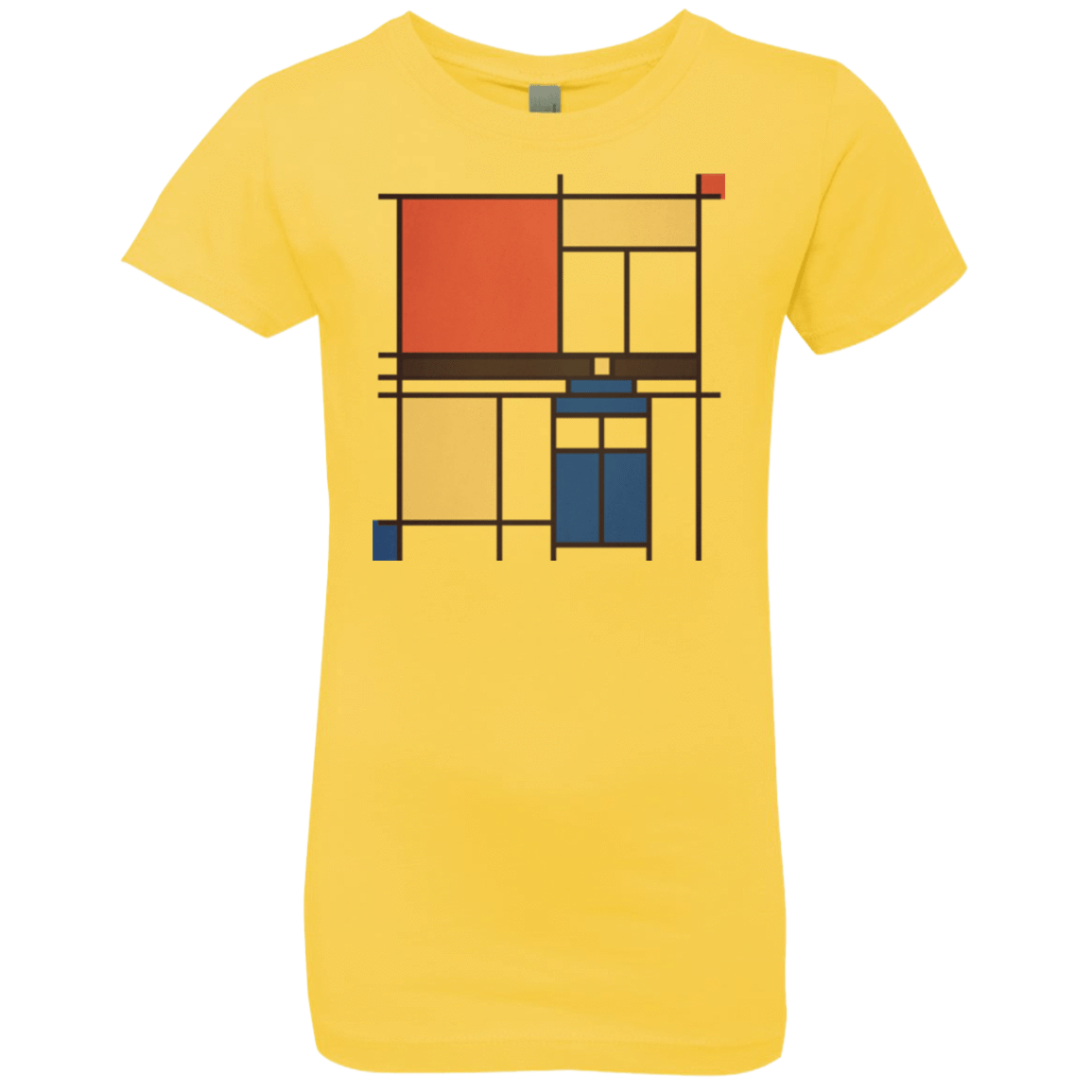 T-Shirts Vibrant Yellow / YXS Mondrian Who Girls Premium T-Shirt