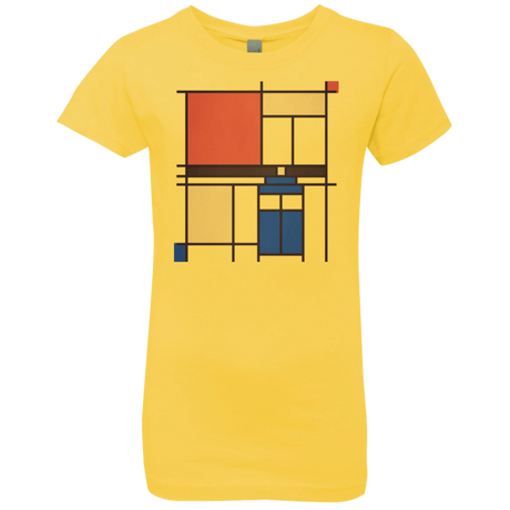 T-Shirts Vibrant Yellow / YXS Mondrian Who Girls Premium T-Shirt