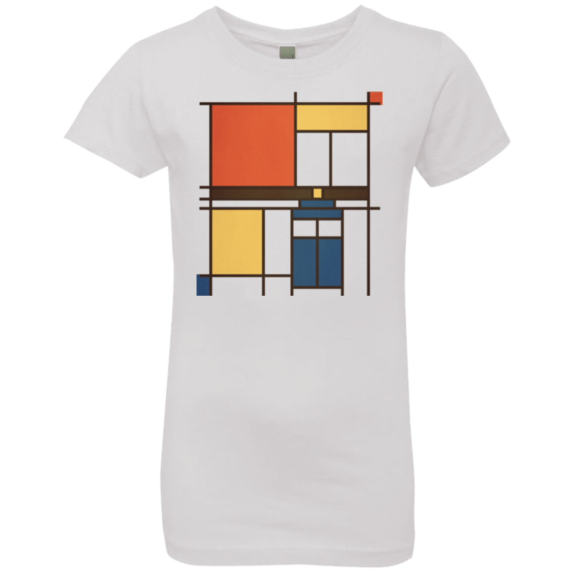 T-Shirts White / YXS Mondrian Who Girls Premium T-Shirt