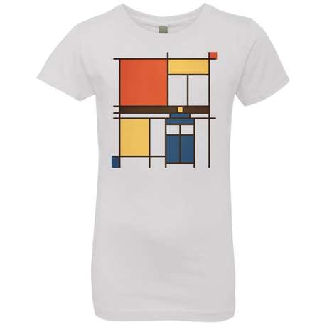 T-Shirts White / YXS Mondrian Who Girls Premium T-Shirt
