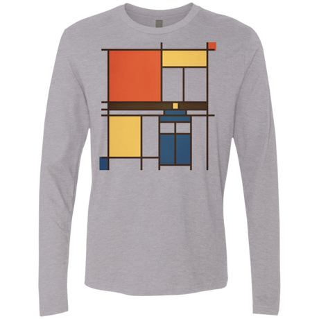 T-Shirts Heather Grey / Small Mondrian Who Men's Premium Long Sleeve