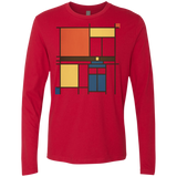 T-Shirts Red / Small Mondrian Who Men's Premium Long Sleeve