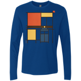 T-Shirts Royal / Small Mondrian Who Men's Premium Long Sleeve