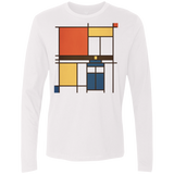 T-Shirts White / Small Mondrian Who Men's Premium Long Sleeve