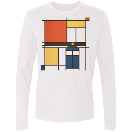 T-Shirts White / Small Mondrian Who Men's Premium Long Sleeve