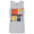 T-Shirts Heather Grey / Small Mondrian Who Men's Premium Tank Top