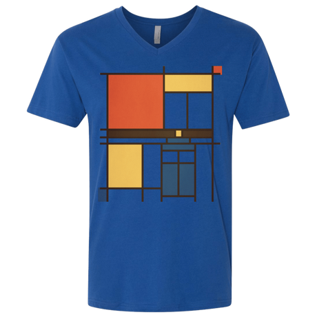 T-Shirts Royal / X-Small Mondrian Who Men's Premium V-Neck