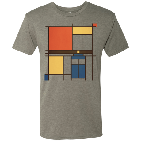 T-Shirts Venetian Grey / Small Mondrian Who Men's Triblend T-Shirt