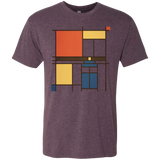T-Shirts Vintage Purple / Small Mondrian Who Men's Triblend T-Shirt