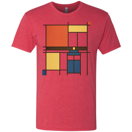 T-Shirts Vintage Red / Small Mondrian Who Men's Triblend T-Shirt
