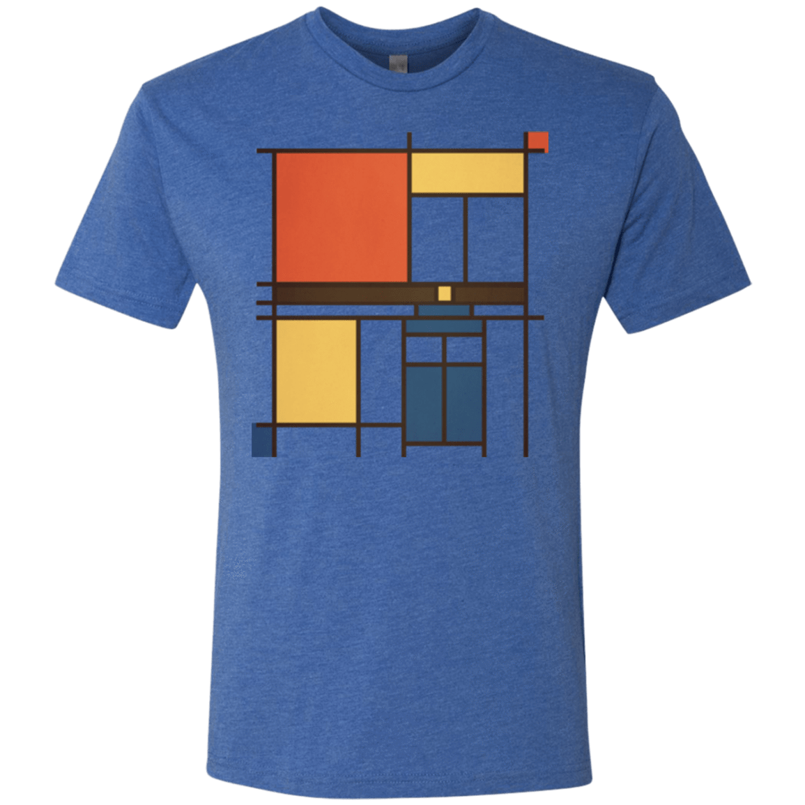 T-Shirts Vintage Royal / Small Mondrian Who Men's Triblend T-Shirt