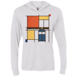 T-Shirts Heather White / X-Small Mondrian Who Triblend Long Sleeve Hoodie Tee