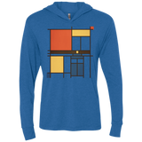 T-Shirts Vintage Royal / X-Small Mondrian Who Triblend Long Sleeve Hoodie Tee